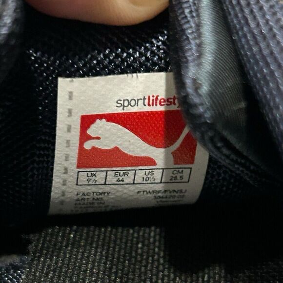 Puma Power Race BMW Motorsports Men's 10.5 Cat Navy Blue Silver Shoes 304420 02 - Picture 8 of 8